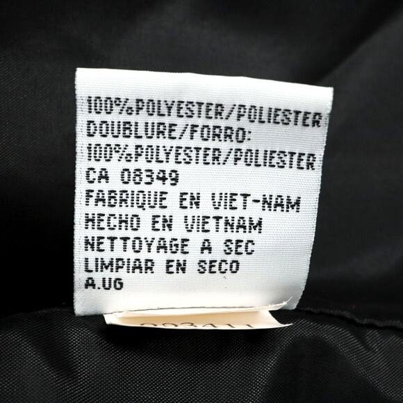 Le Suit Essentials Jacket Womens 10 Black Crepe Lined Blazer Gray Stitching - Picture 10 of 15